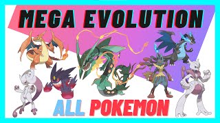 All Mega Evolution Pokemon  Pokemon Dex  Mega Evolution Pokemon Dex  Mega Evolution Pokemon Stats [upl. by Neelahs]