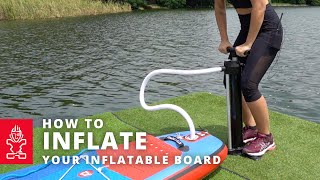 How to Inflate an Inflatable Paddle Board  Starboard SUP [upl. by Schurman]