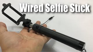 Wired Monopod Selfie Stick Review [upl. by Innavoij]