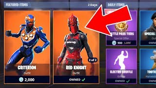 Fortnite NEW Legendary Criterion and Red Knight Skins Fortnite Battle Royale [upl. by Terrell141]