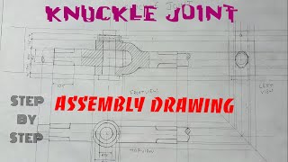 KNUCKLE JOINT ASSEMBLY DRAWING [upl. by Lenaj883]