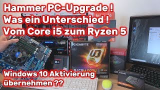 PC Upgrade auf Ryzen 5 von Core i5  m2 SSD  Mainboard Tausch  Was ein Unterschied [upl. by Demona]