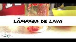 Lámpara de lava sin pastilla efervescente  Experimento densidad [upl. by Pinckney332]