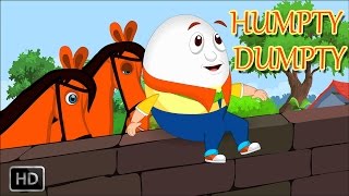 Humpty Dumpty Sat on a Wall with Lyrics  Baby Songs [upl. by Dolores629]