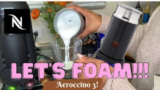 How To Foam Milk With Aeroccino 3 Make Coffee With Foam Tips amp Tricks  Easy Foamed Latte Recipe [upl. by Yasui]