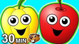 quotHealthy Snack Songsquot 30 Minute Collection  Fruits amp Veggies Kids Nursery Rhymes Teach Babies [upl. by Boor]