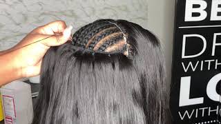 How to Do Lace Closure Sew In Weave Like a Frontal Recool Hair [upl. by Rhodie658]