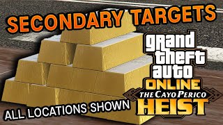 ALL Secondary Targets Locations in Cayo Perico Heist  GTA 5 Online [upl. by Brandyn]