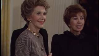 Nancy Reagan gives a Tour of the White House to Raisa Gorbachev on December 9 1987 [upl. by Valentin606]