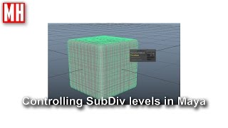 How to control Subdivision levels in Maya [upl. by Eva461]