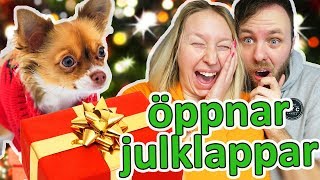 Hinas första jul och öppnar julklappar 🎁🎉 [upl. by Bailar688]