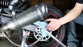 Rear Wheel Removal and Installation Ninja 1000  Z1000SX  Z1000 [upl. by Ettezyl]