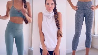 YOGAWORKOUT CLOTHING HAUL TRY ON [upl. by Jenda30]