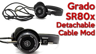 Grado SR80X Detachable cable mod and a look at changes in the design [upl. by Jereld801]