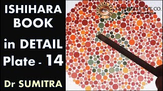 Ishihara Test Book Plate 14 in Detail  Dr Sumitra  Color Blindness Test [upl. by Nylatsyrk]