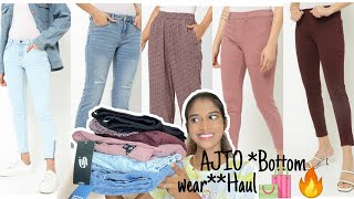 Jeggingspalazzosjeans Haul from Ajio🛍🔥 [upl. by Salter430]