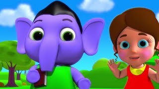 Ek Mota Hathi  एक मोटा हाथी  Hindi Nursery Rhymes  बाल कविताएं  Hindi Balgeet  Kids Tv India [upl. by Mindy]