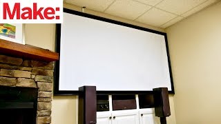 Crafted Workshop How To Build A DIY Projector Screen [upl. by Nolrah]