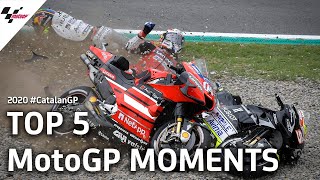 Top 5 MotoGP Moments from the 2020 CatalanGP [upl. by Ary]