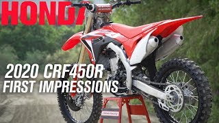 2020 Honda CRF450R  First Impressions [upl. by Dewayne]