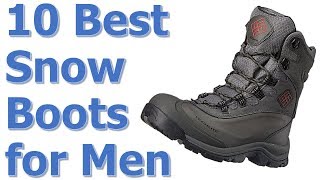 Top 10 Best Winter Snow Boots for MenBest Affordable Winter Boots [upl. by Mongeau]