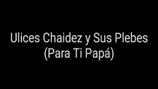 Para Ti Papa Letra Ulices Chaidez y Sus Plebes [upl. by Arvell632]