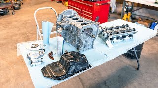 How To Rebuild A Car Engine 4B11T [upl. by Shishko]