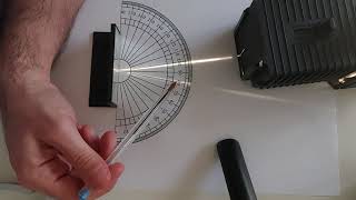 The Law Of Reflection Measuring the angle of incidence and angle of reflection [upl. by Higgins]