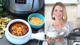 The BEST Instant Pot Chili Recipe [upl. by Let]