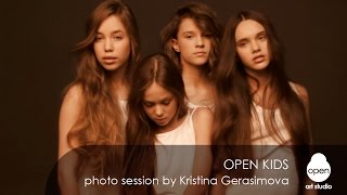 Open Kids  Photo session by Kristina Gerasimova  Backstage  Open Art Studio [upl. by Rosemare688]