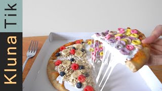 BREAKFAST pizza from Dominos Taste test KLUNATIK  KLUNA TIK OFFICIAL [upl. by Noorah604]