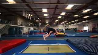 Trampoline Tutorials  How To Front Flip the basics [upl. by Lainahtan101]