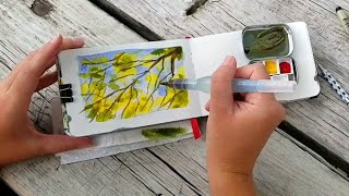 EASY amp CHEAP DIY Watercolor Plein Air Sketch Kit  Finding Inspiration in the Ordinary  Pt 1 [upl. by Sherrer]