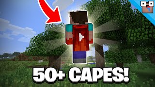 How To Get CUSTOM Capes in Minecraft Bedrock Edition 50 CAPES [upl. by Zulaledairam]