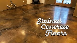 Stained Concrete Floors [upl. by Reginnej]