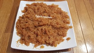 JINSI YA KUPIKA TAMBI ZA KUKAANGA TAMBII ZA SUKARI  VERMICELLI RECIPE RAMADHAN SPECIAL ENG amp SWH [upl. by Kcolttam]