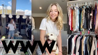 Sydney Sweeney Closet Tour  Who What Wardrobes [upl. by Bollay]