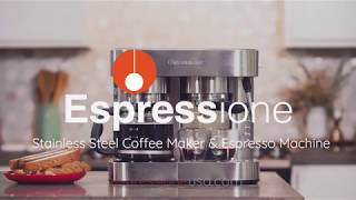 Espressione Stainless Steel Combination Espresso Machine amp 10 Cup Drip Coffee Maker [upl. by Oeram]