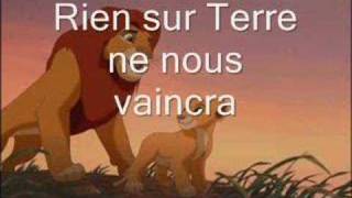 Roi lion 2 quotNous sommes unquot Lyrics on screen [upl. by Nnarefinnej596]