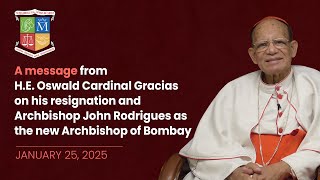 A Message from HE Oswald Cardinal Gracias  Archdiocese of Bombay [upl. by Ahsinahs236]