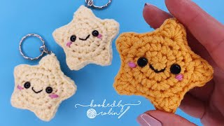 Crochet Amigurumi Star Keychain ⭐ [upl. by Annav]