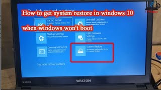 How to restore windows 10 from boot [upl. by Ovid]