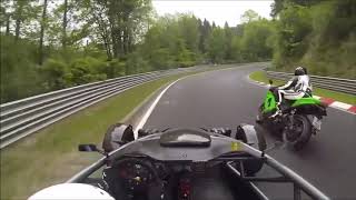 ARIEL ATOM ON THE NURBURGRING VS CORVETTE Z06 600HP [upl. by Gonsalve527]