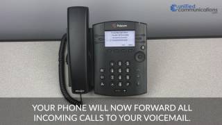 Polycom VVX 300 amp 400 Series Phone  How to Forward Calls [upl. by Llednohs]