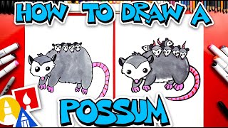 How To Draw A Possum Opossum [upl. by Chivers]