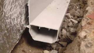 Basement Waterproofing  WaterGuard Perimeter Drainage Channel [upl. by Yrak]