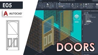 DOORS amp OPENINGS in AutoCAD Architecture 2023 [upl. by Lorenza245]