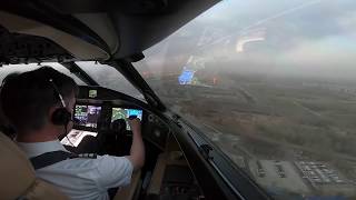 New Cockpit View  EXTREME Crosswind landing at Beijing [upl. by Port]