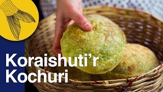 Koraishutir Kochuri Recipe–Green PeasHing Kachori–Motorshutir Kochuri–Bengali Vegetarian Recipe [upl. by Aliuqa]