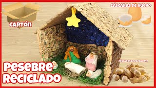 PESEBRE RECICLADO  ¡¡¡¡ MATERIALES QUE NO TE IMAGINAS  DIY [upl. by Naleek]